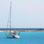 A cor do mar em Klein Curaçao é algo que impressiona (Foto: Flymaniacs)